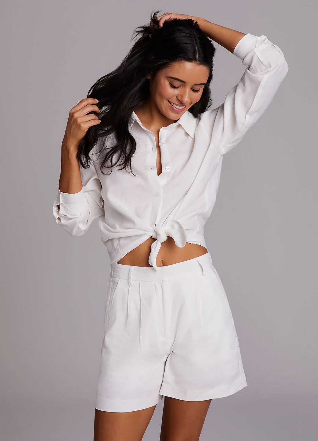 Laidback Linen Button Down Shirt - Image 32