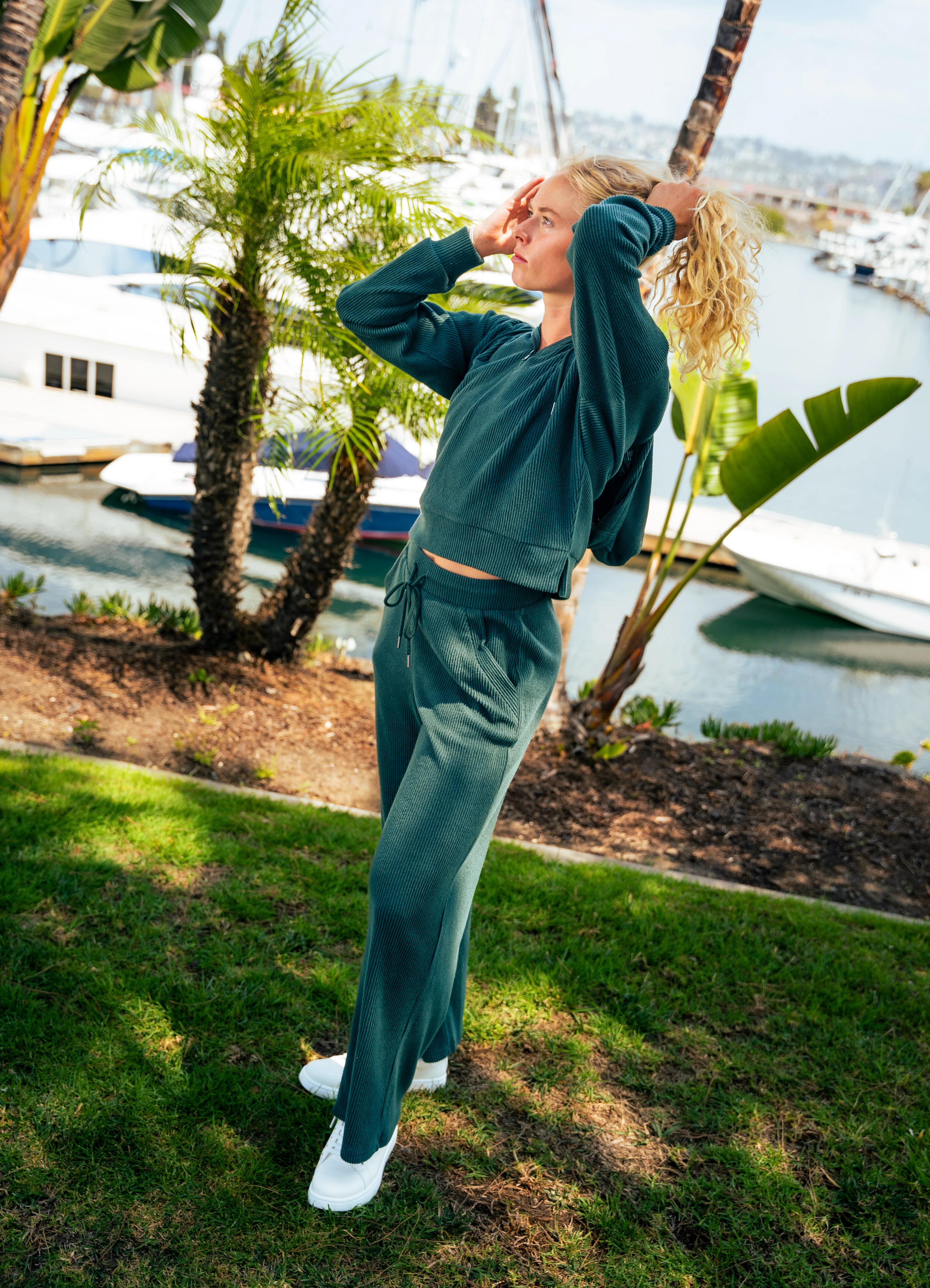 Laidback Ribbed Wide Leg Pant - Image 22