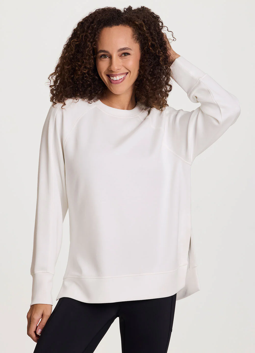 LuxeSoft Crewneck Tunic - Image 2
