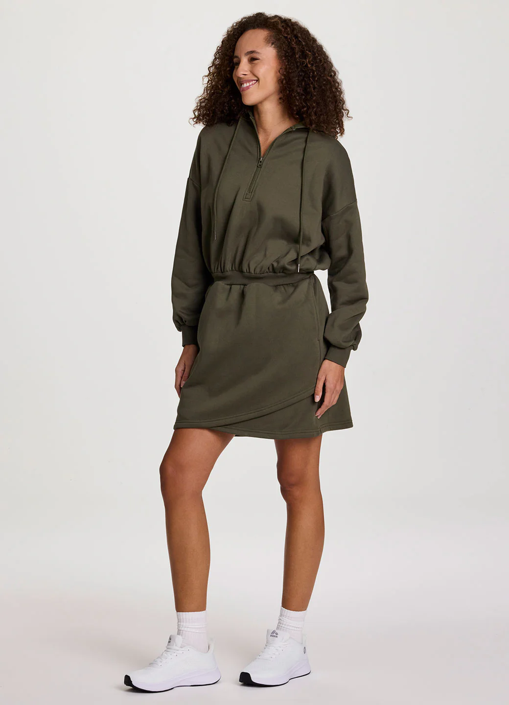 Plus Everyday Fleece Hoodie Dress - Image 7