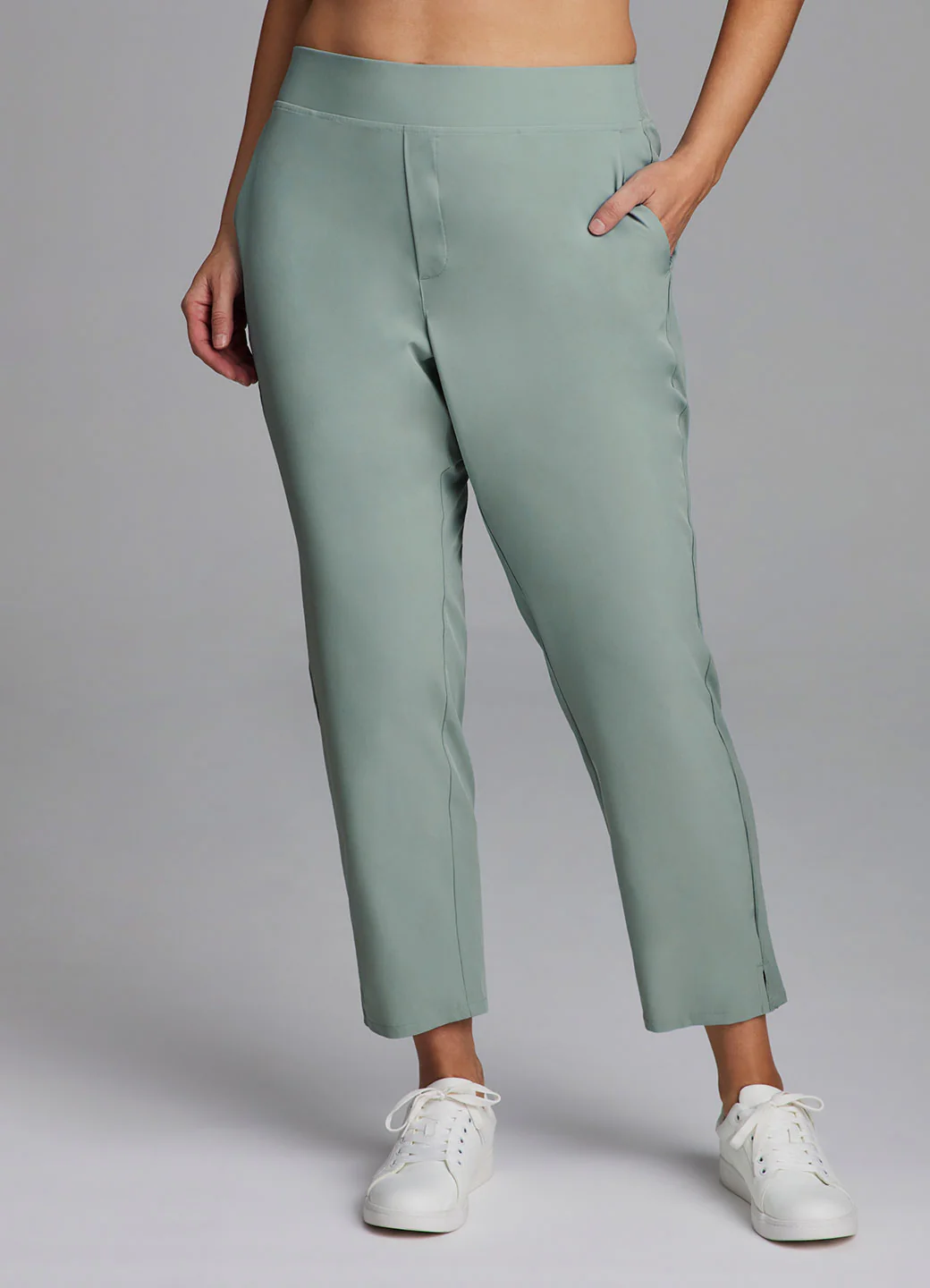 Plus City Stretch Ribbed Ankle Pant - Image 22