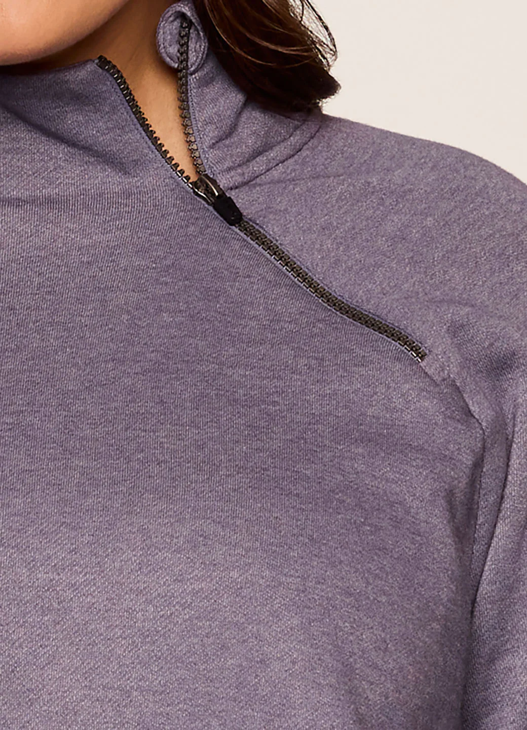 Plus Ready To Roll Fleece Mock Neck Pullover - Image 13