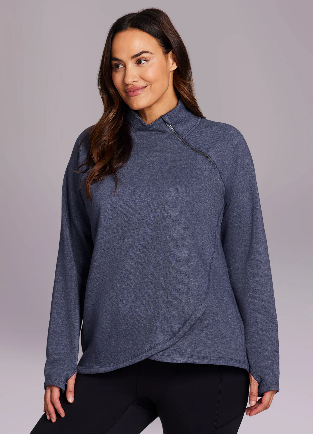 Plus Ready To Roll Fleece Mock Neck Pullover - Image 25