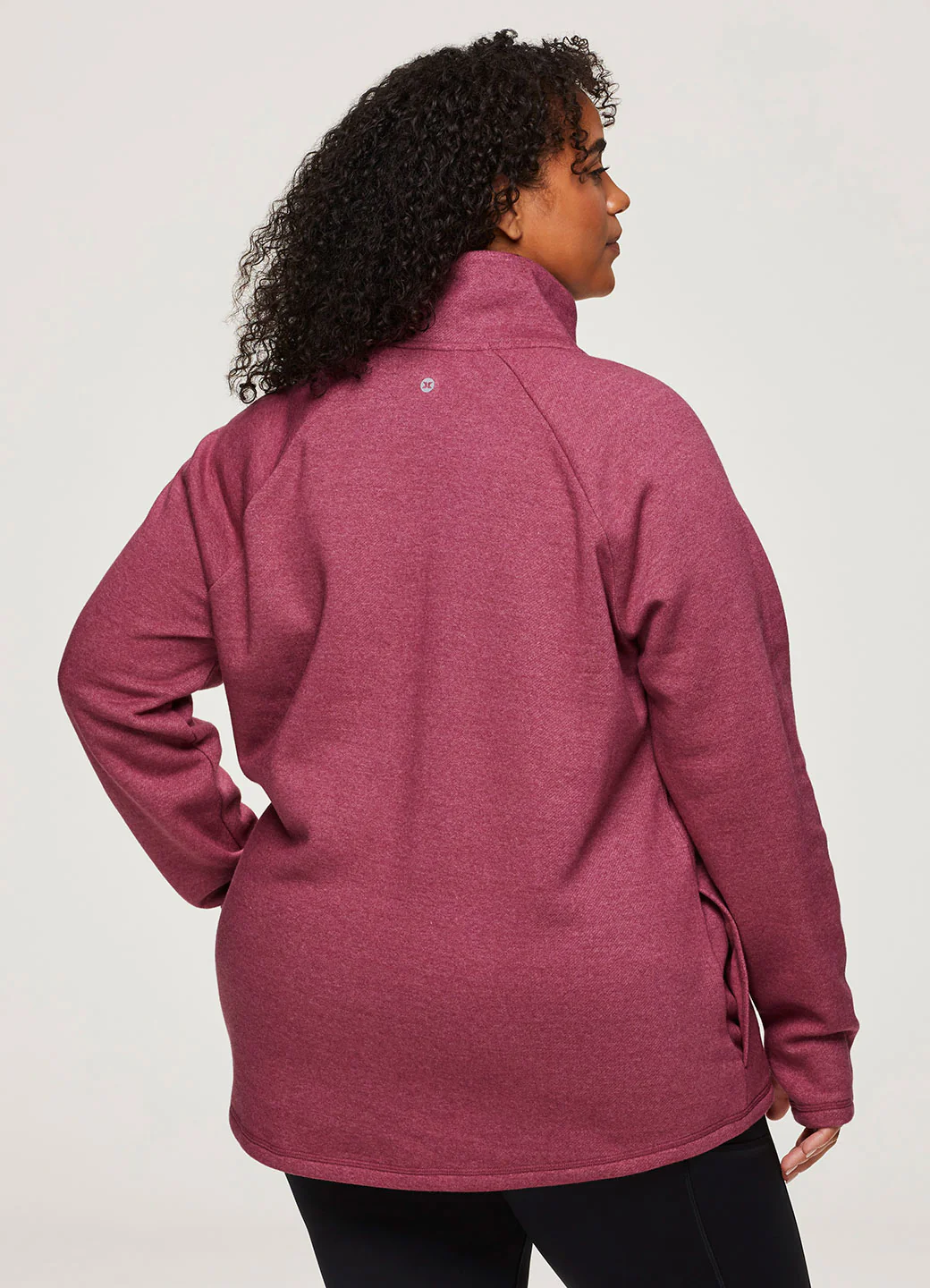 Plus Ready To Roll Fleece Mock Neck Pullover - Image 5