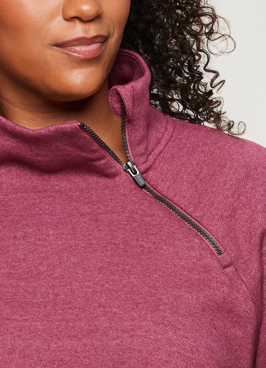 Plus Ready To Roll Fleece Mock Neck Pullover - Image 8
