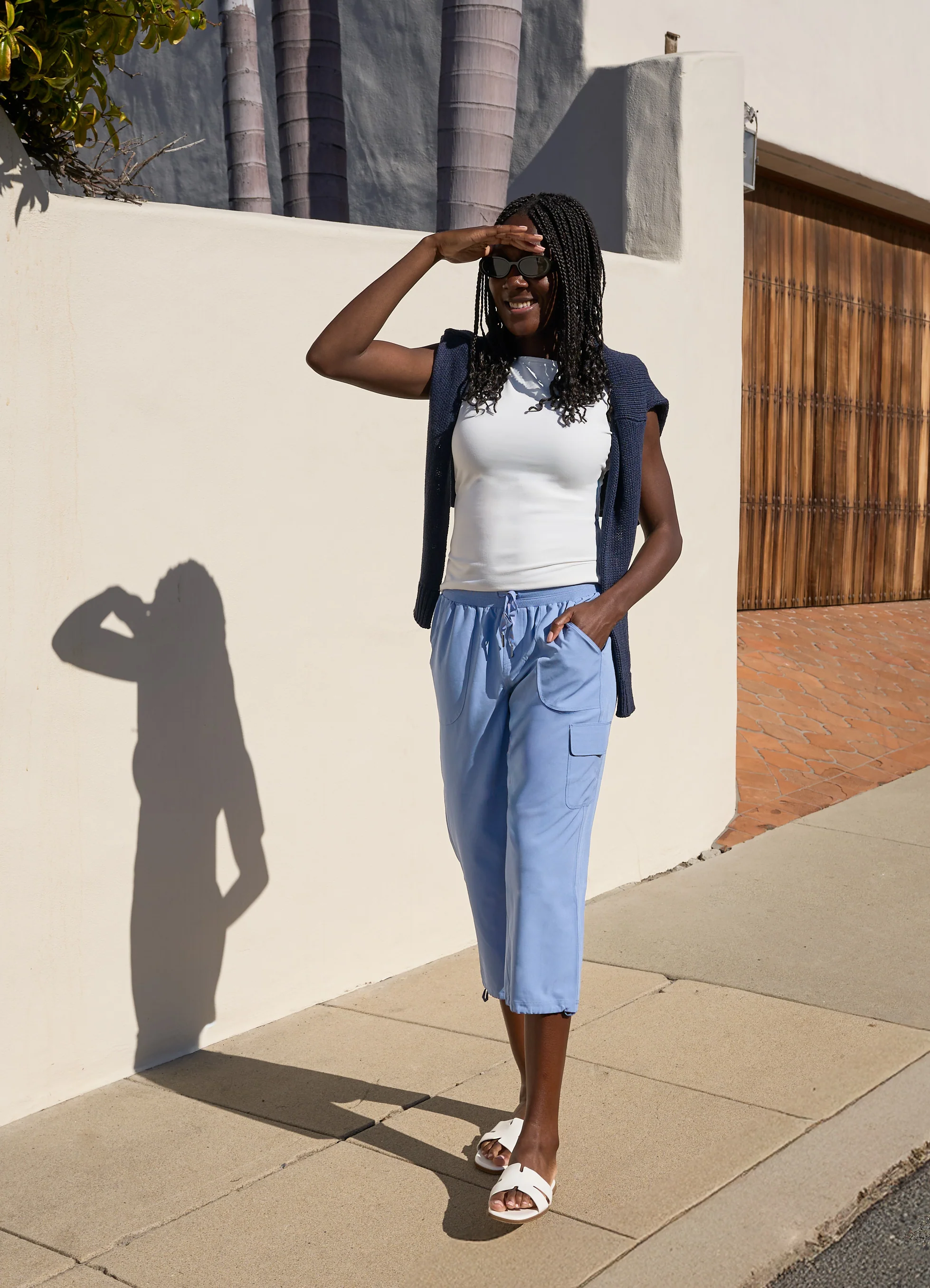 City Stretch Anywhere Cargo Capri - Image 76