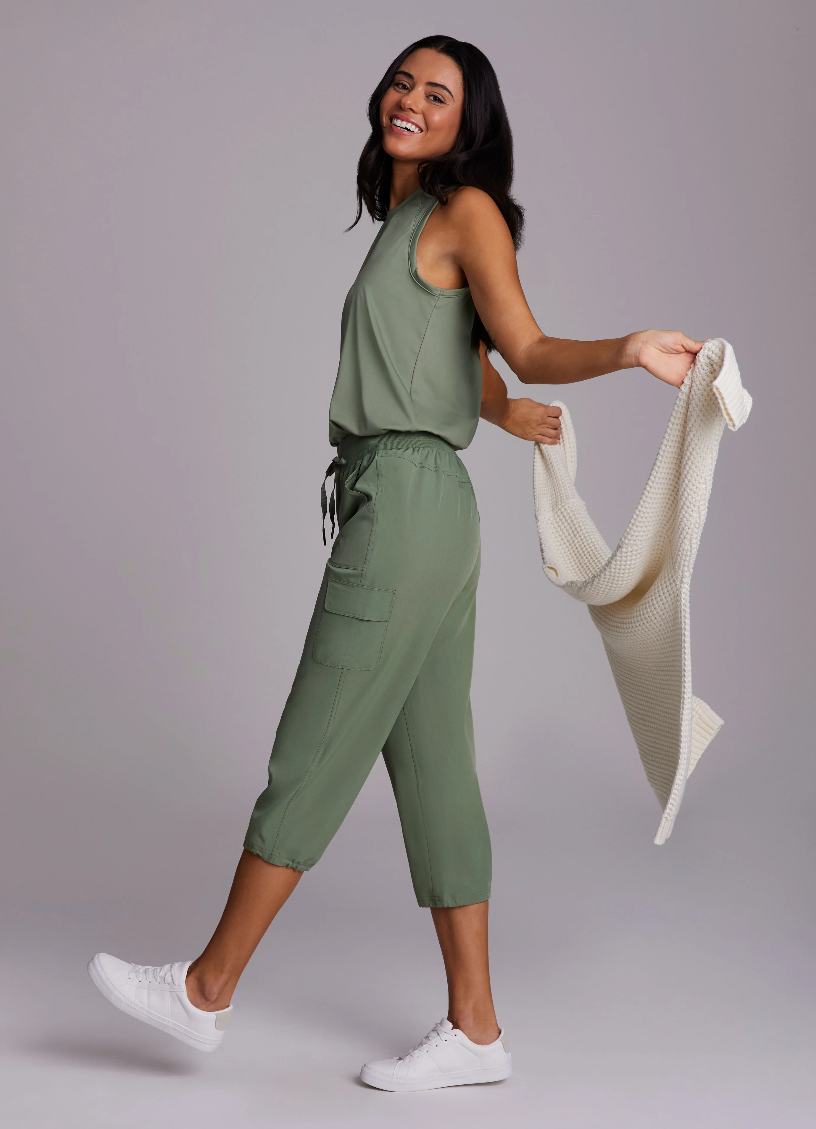 City Stretch Anywhere Cargo Capri - Image 77
