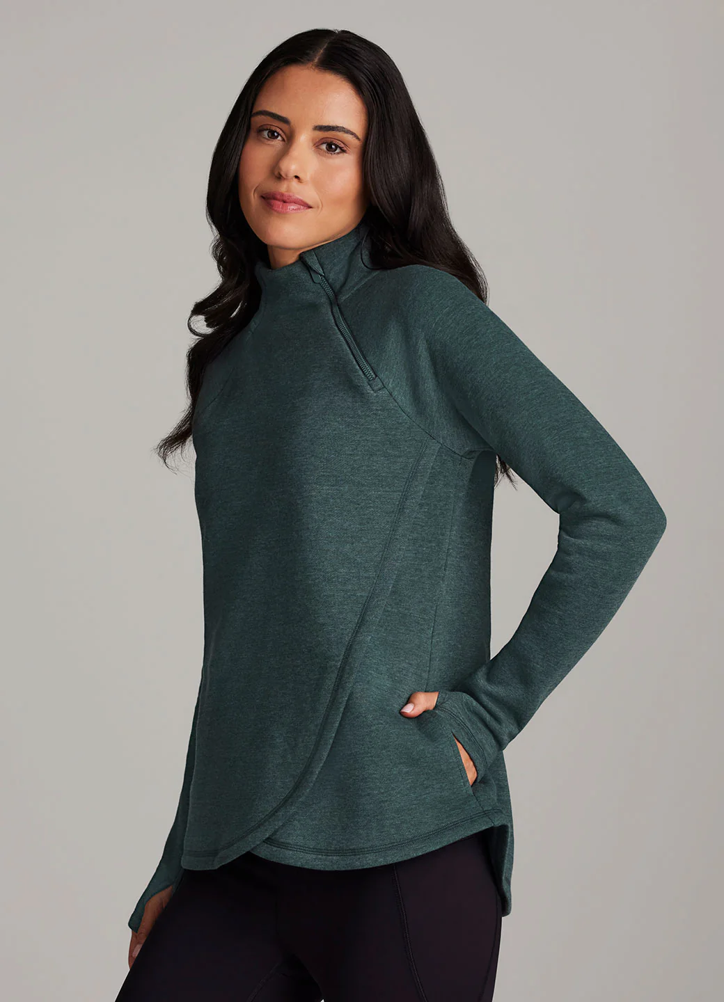 Ready To Roll Fleece Mock Neck Pullover - Image 11