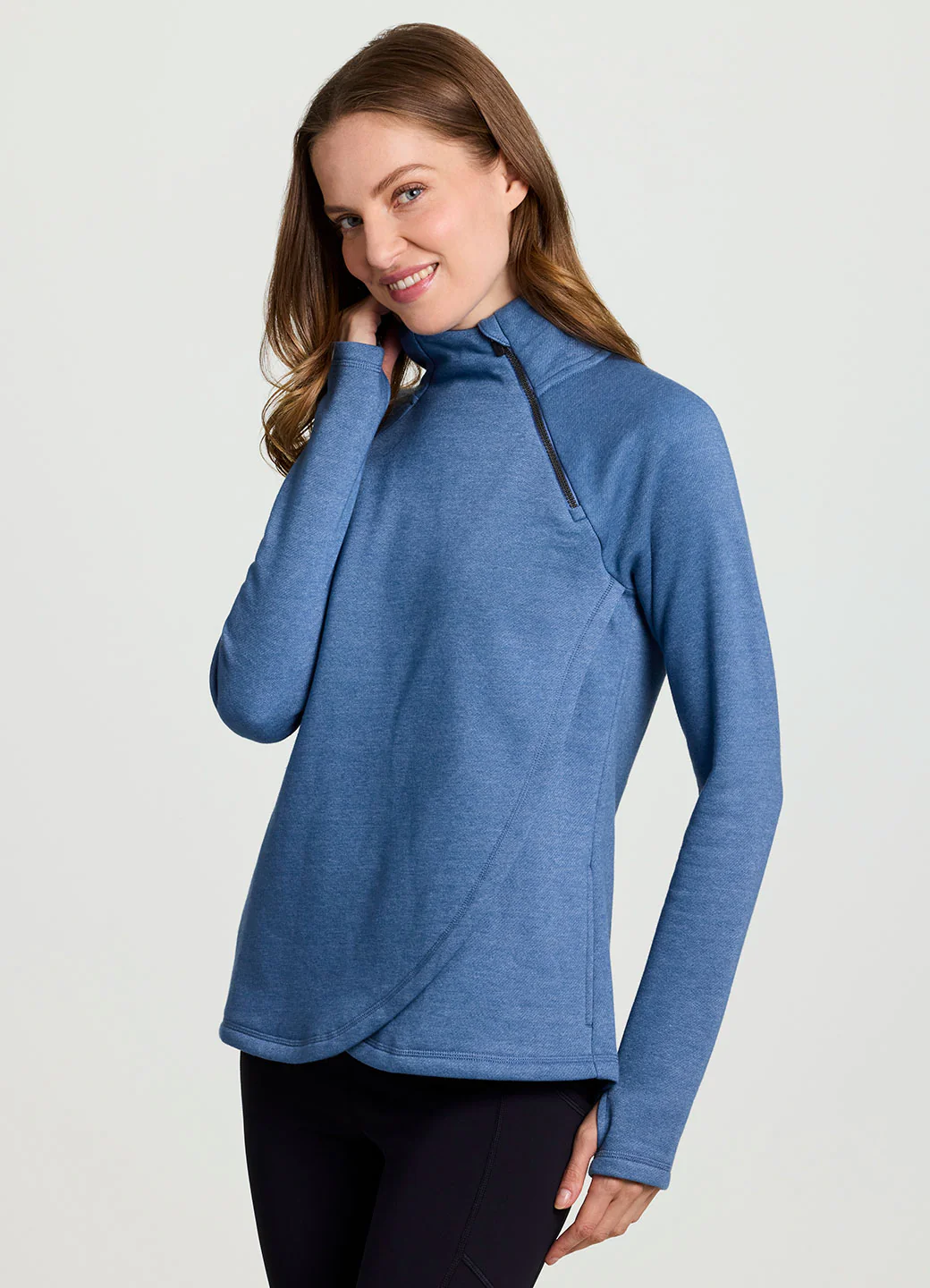 Ready To Roll Fleece Mock Neck Pullover - Image 4