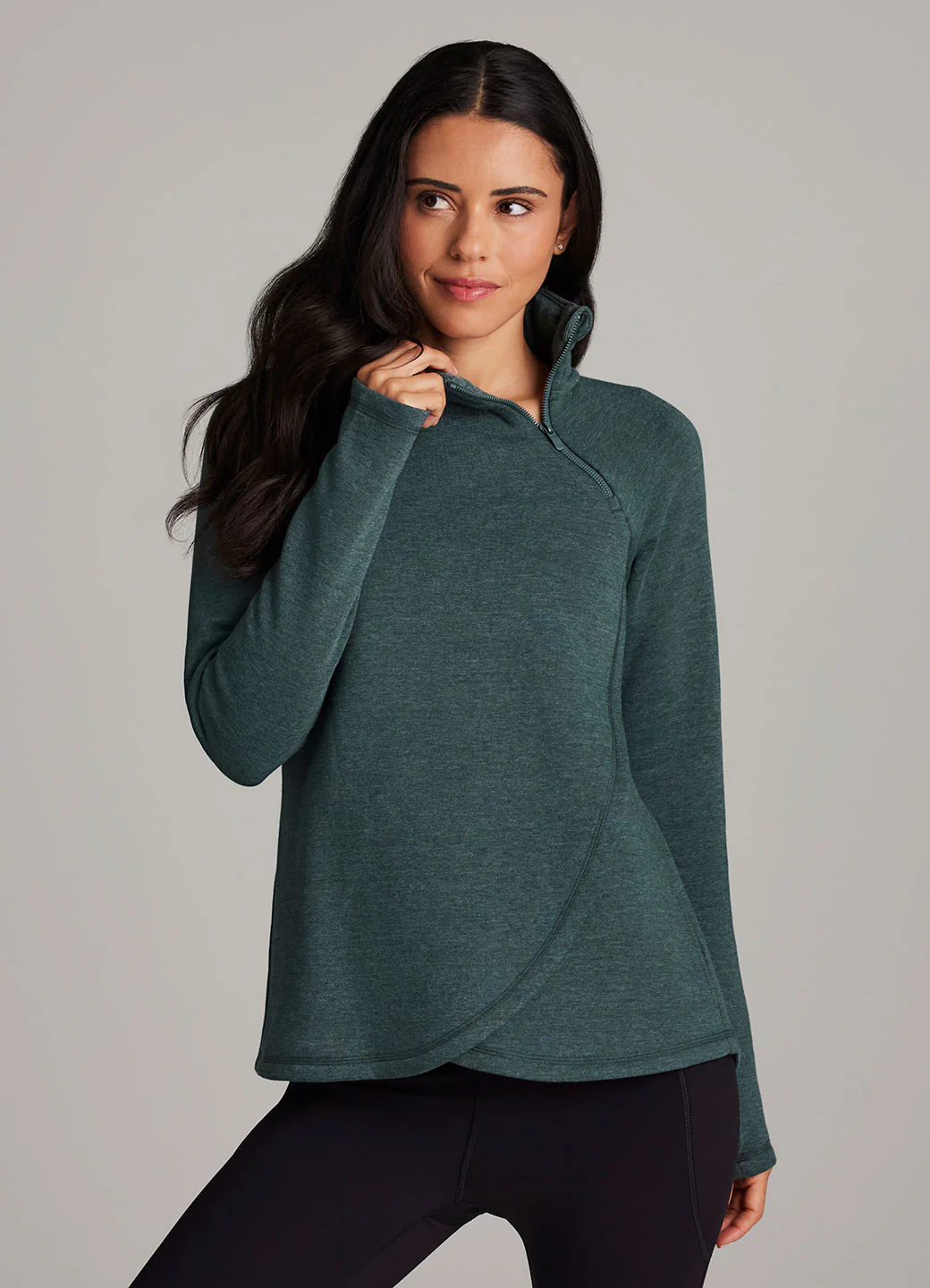 Ready To Roll Fleece Mock Neck Pullover - Image 7
