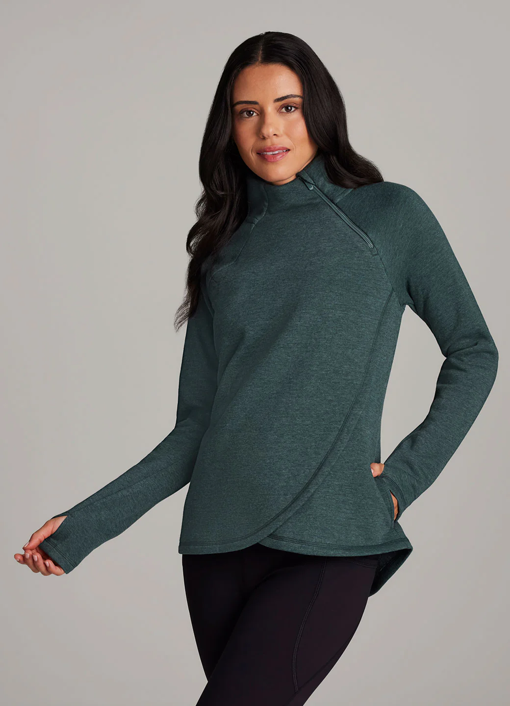 Ready To Roll Fleece Mock Neck Pullover - Image 8