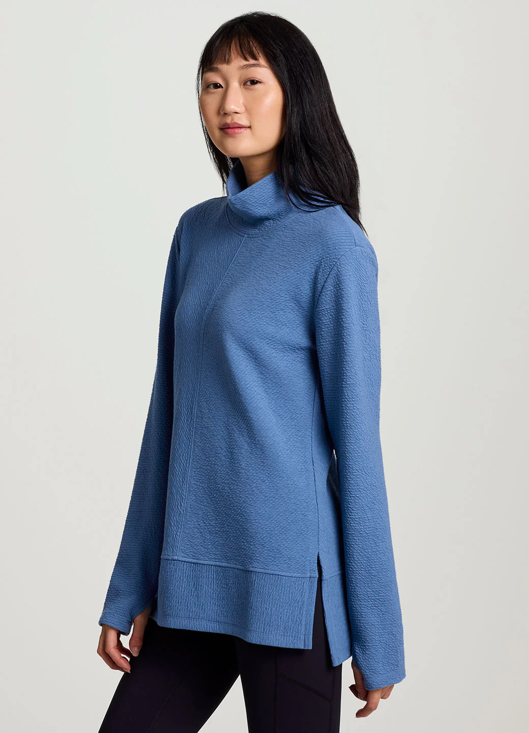 Studio Jacquard Mock Neck Pullover - Image 10
