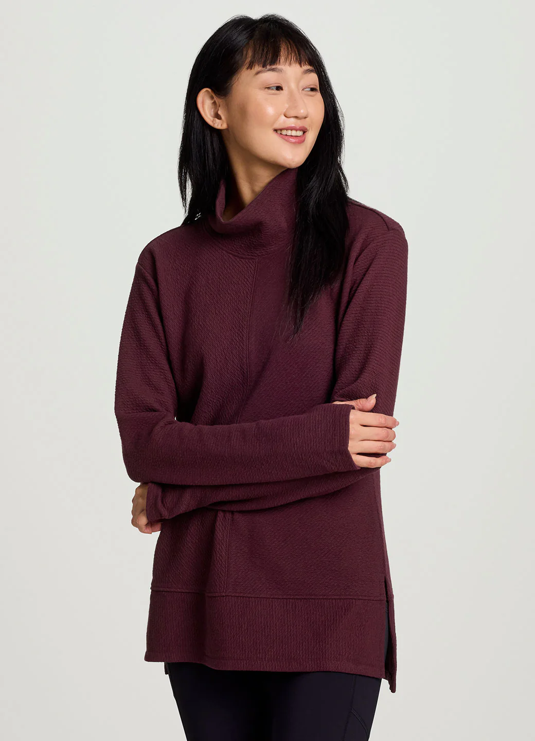 Studio Jacquard Mock Neck Pullover - Image 12