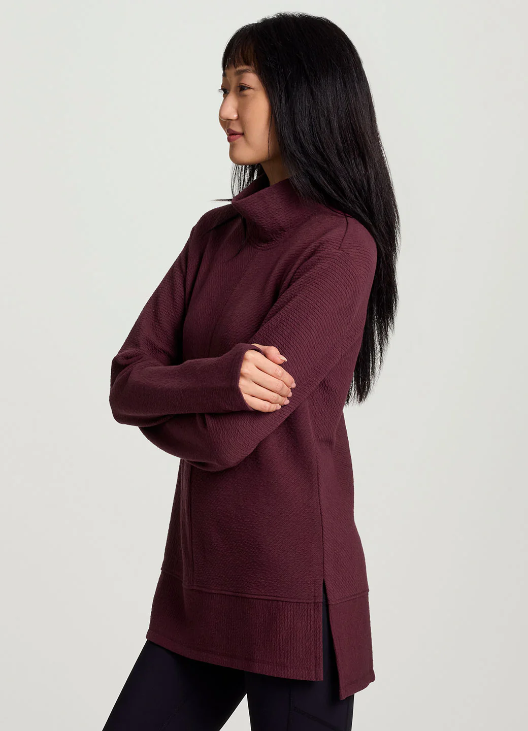 Studio Jacquard Mock Neck Pullover - Image 15