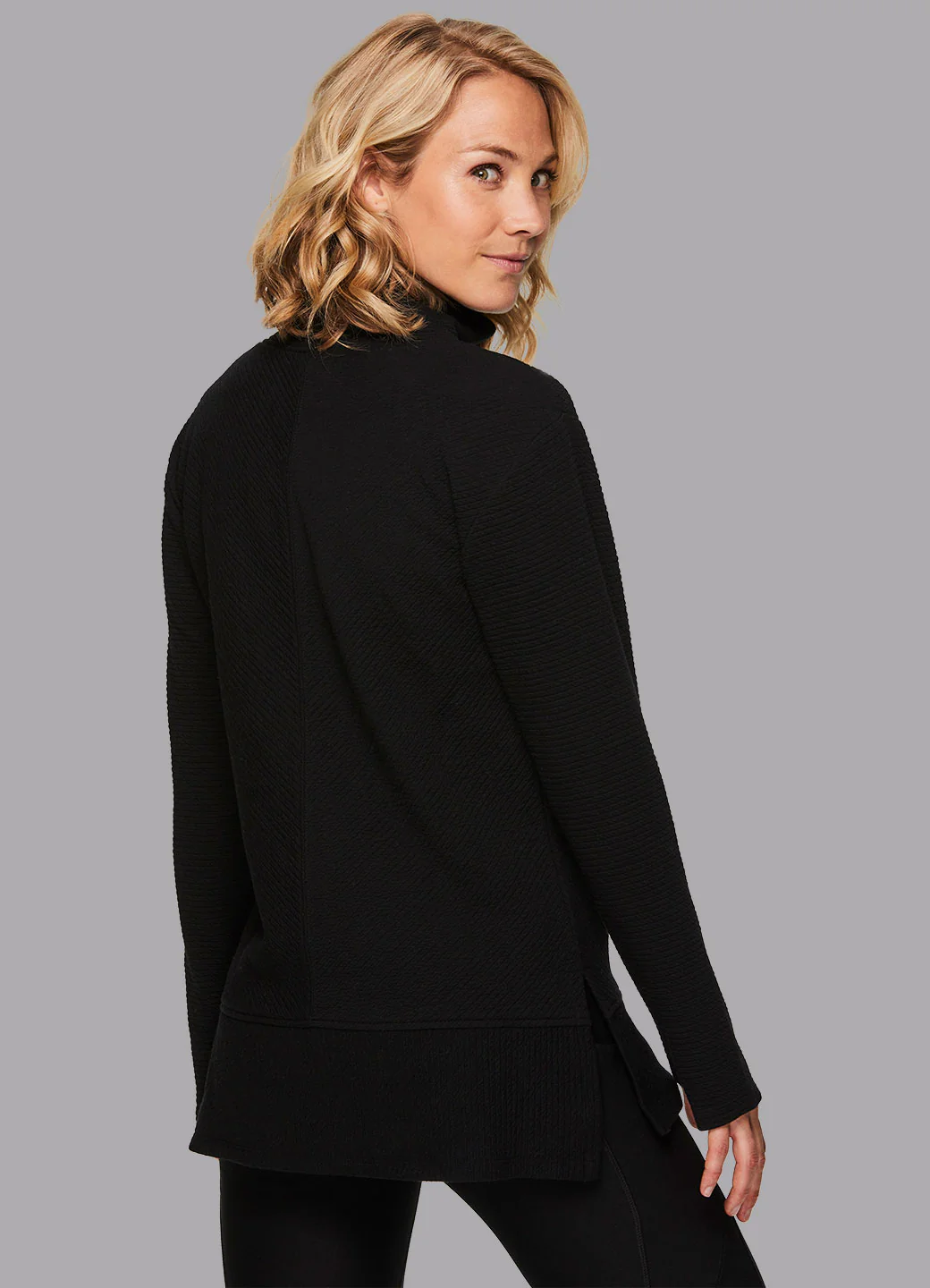 Studio Jacquard Mock Neck Pullover - Image 43