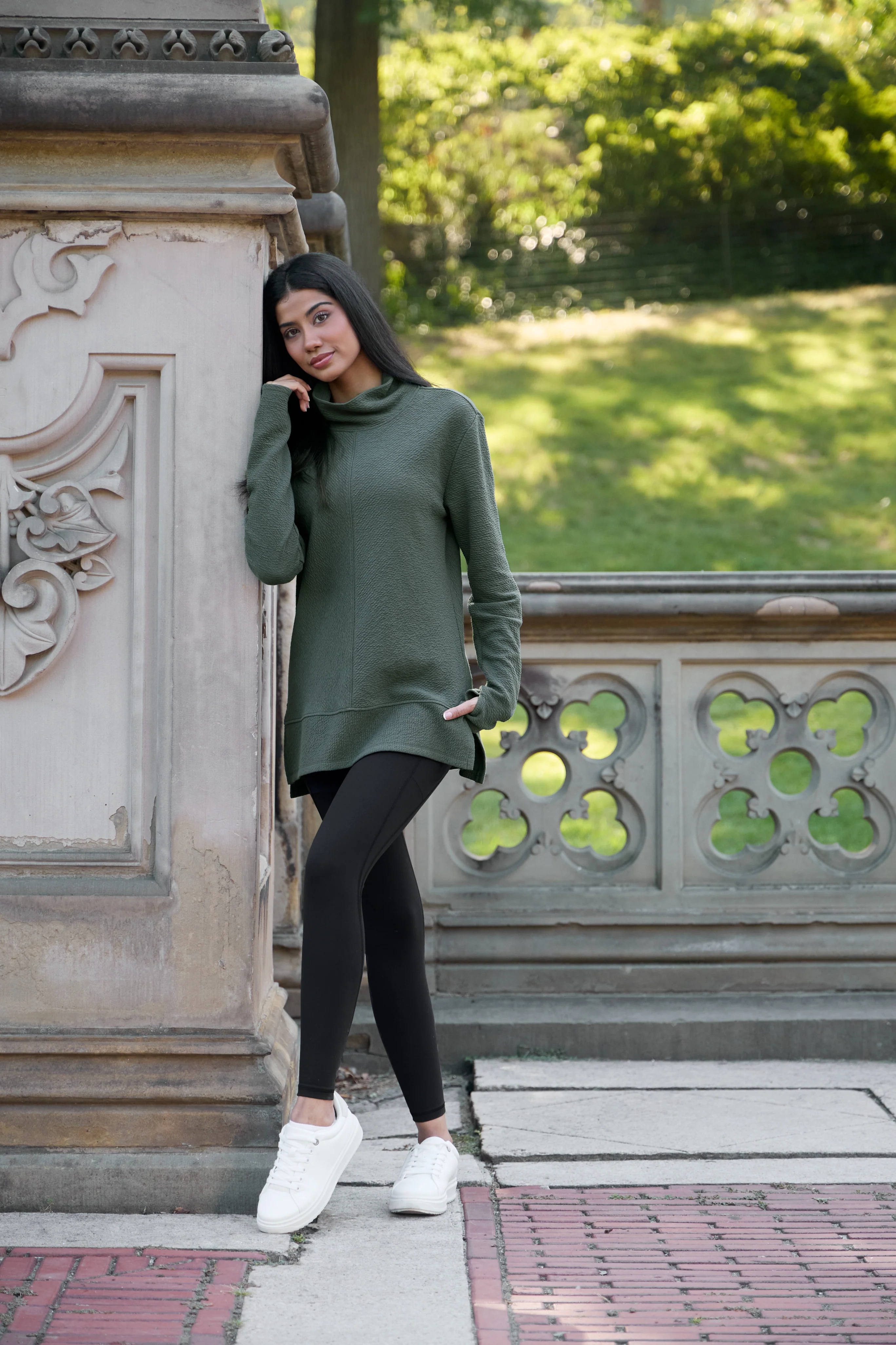 Studio Jacquard Mock Neck Pullover - Image 51