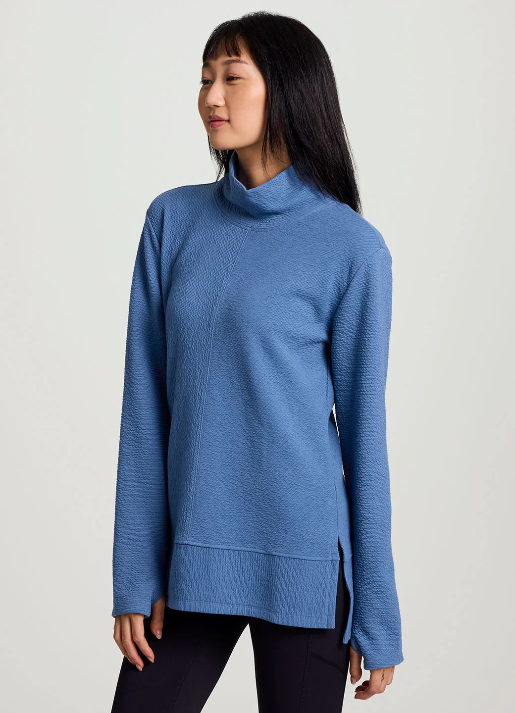 Studio Jacquard Mock Neck Pullover - Image 7
